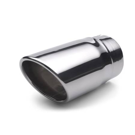 GM Accessories - GM Accessories 22799816 - 6.2L Polished Stainless Steel Angle-Cut Dual-Wall Exhaust Tip [2015-2020 Suburban]