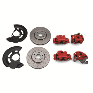 GM Accessories - GM Accessories 23261507 - Front and Rear Brake Upgrade System in Red [Cruze]