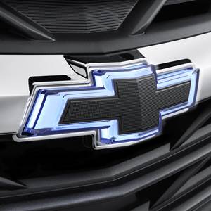 GM Accessories - GM Accessories 84311420 - Front Illuminated and Rear Non-Illuminated Bowtie Emblems in Black For Hatchback Models [Cruze]