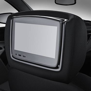 GM Accessories - GM Accessories 84575882 - Rear-Seat Infotainment System with DVD Player in Jet Black Cloth with Cinnamon Stitching [2019-21 Equinox]