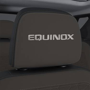 GM Accessories - GM Accessories 84466960 - Cloth Headrest in Cinnamon with Embroidered Equinox Script [2019-21 Equinox]