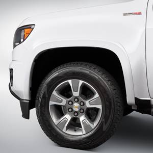 GM Accessories - GM Accessories 84219302 - Front and Rear Fender Flare Set in Summit White [2017-20 Colorado]