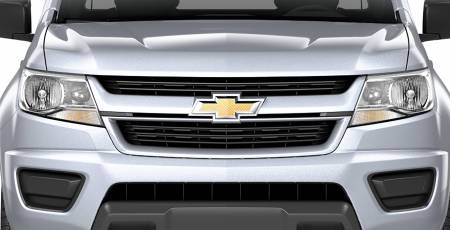 GM Accessories - GM Accessories 84270789 - Grille in Black with Silver Ice Metallic Surround and Bowtie Logo [2015-2020 Colorado]