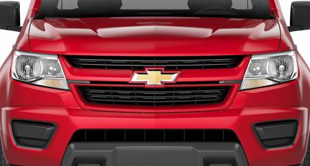 GM Accessories - GM Accessories 84270796 - Grille in Black with Red Hot Surround and Bowtie Logo [2015-2020 Colorado]