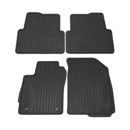 GM Accessories - GM Accessories 42556016 - Front and Rear All-Weather Floor Mats in Black with Sonic Logo [2015-2020 Sonic]