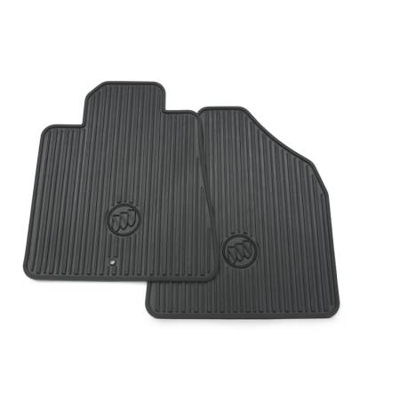 GM Accessories - GM Accessories 22890024 - Front All-Weather Floor Mats in Ebony with Buick Logo [2013-17 Enclave]