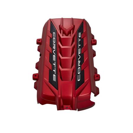 GM Accessories - GM Accessories 12697368 - C8 Corvette Edge Red LT2 Engine Cover