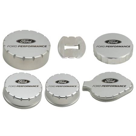 Ford Performance - Ford Performance M-6766-M50A - 2015-2019 Mustang Billet Engine Cap Cover Set