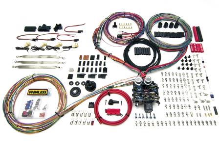 Painless Wiring - Painless Wiring 10402 - 23 Circuit Harness - Pro-Series - Key In Dash - Grommet