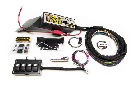 Painless Wiring - Painless Wiring 57021 - Trail Rocker System Jeep CJ 1976-86 w/Underdash 4 Switch Box