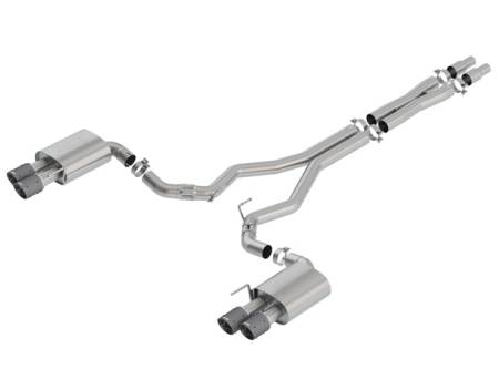 Borla Exhaust - Borla Exhaust 140746CF - ATAK Cat-Back Exhaust System for 2018-2020 Ford Mustang GT 5.0L V8 Automatic/ Manual Transmission Rear Wheel Drive 2 Door WITHOUT Active Valve Exhaust. Not Recommended For Convertible.