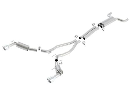 Borla Exhaust - Borla Exhaust 1014031 - EC-Type / Touring Cat-Back Exhaust Sustem for 2010-2013 Chevrolet Camaro SS 6.2L V8 Automatic/ Manual Transmission Rear Wheel Drive 2 Door Incl. Convertible EC-Type Approved.