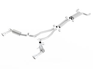 Borla Exhaust - Borla Exhaust 1014036 - EC-Type / Touring Cat-Back Exhaust Sustem for 2015-2019 Ford Mustang 2.3L 4 Cyl. EcoBoost Automatic/ Manual Trans. Rear Wheel Drive 2 Door Coupe & Convertible Requiring EC-Type Certification. Does Not Fit Four Tip, Active Exhaust S