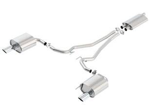 Borla Exhaust - Borla Exhaust 1014039 - EC-Type / Touring Cat-Back Exhaust Sustem for 2015-2019 Ford Mustang 2.3L 4 Cyl. EcoBoost Automatic/ Manual Trans. Rear Wheel Drive 2 Door Coupe & Convertible Requiring EC-Type Certification. Does Not Fit Four Tip, Active Exhaust S