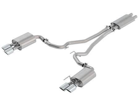 Borla Exhaust - Borla Exhaust 1014045 - 2018-2020 Ford Mustang V8 5.0L with Active Valve Exhaust Stainless Steel Tips ECE approved.