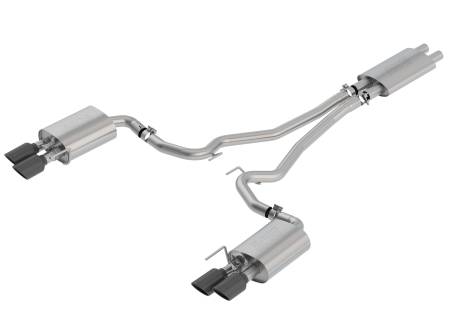 Borla Exhaust - Borla Exhaust 1014045BC - 2018-2020 Ford Mustang V8 5.0L with Active Valve Exhaust Black Chrome Tips ECE approved.