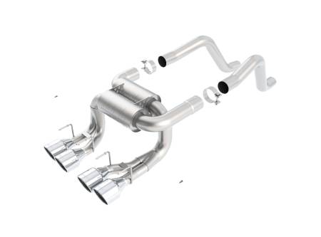 Borla Exhaust - Borla Exhaust 11822 - ATAK Axle-Back Exhaust System for 2006-2013 Chevrolet Corvette (C6) Z06/ ZR1 7.0L/ 6.2L V8 Manual Transmission ONLY Rear Wheel Drive 2 Door Coupe.