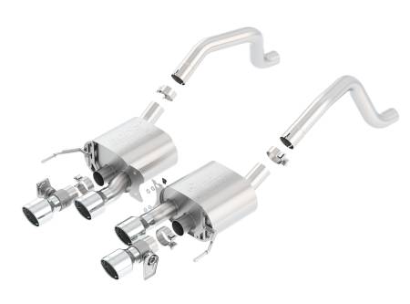 Borla Exhaust - Borla Exhaust 11903 - ATAK Axle-Back Exhaust System for 2015-2019 Chevrolet Corvette (C7) Z06 6.2L V8 Automatic/ Manual Transmission/ 2017-2019 Grand Sport 6.2L V8 Manual Transmission ONLY Rear Wheel Drive 2 Door WITHOUT AFM With NPP Dual Mode Exhaust.