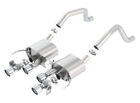 Borla Exhaust - Borla Exhaust 11905 - ATAK Axle-Back Exhaust System for 2015-2019 Chevrolet Corvette (C7) Z06 6.2L V8 Automatic/ Manual Transmission/ 2017-2018 Grand Sport 6.2L V8 Manual Transmission ONLY Rear Wheel Drive 2 Door WITHOUT AFM With NPP Dual Mode Exhaust.