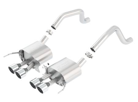 Borla Exhaust - Borla Exhaust 11908 - S-Type Axle-Back Exhaust System for 2015-2019 Chevrolet Corvette (C7) Z06 6.2L V8 Automatic/ Manual Transmission/ Grand Sport 2017-2019 6.2L V8 Manual Transmission ONLY Rear Wheel Drive 2 Door WITHOUT AFM WITHOUT NPP Dual Mode Exhaus