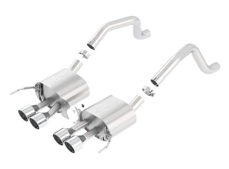 Borla Exhaust - Borla Exhaust 11909 - ATAK Axle-Back Exhaust System for 2015-2019 Chevrolet Corvette (C7) Z06 6.2L V8 Automatic/ Manual Transmission/ 2017-2019 Grand Sport 6.2L V8 Manual Transmission ONLY Rear Wheel Drive 2 Door WITHOUT AFM WITHOUT NPP Dual Mode Exhaust.