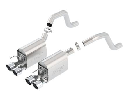 Borla Exhaust - Borla Exhaust 11917 - S-Type II Axle-Back Exhaust System for 2006-2013 Chevrolet Corvette (C6) Z06/ ZR1 7.0L/ 6.2L V8 Manual Transmission ONLY Rear Wheel Drive 2 Door Coupe.