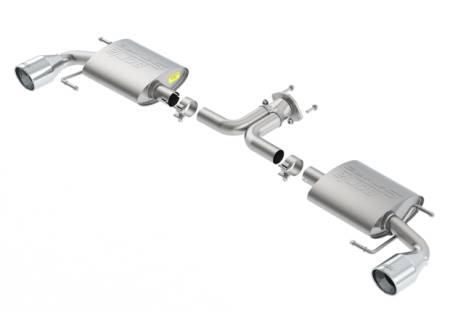 Borla Exhaust - Borla Exhaust 11918 - S-Type Axle-Back Exhaust System for 2014-2018 Mazda 3 2.0L/ 2.5L 4 Cyl. Automatic/ Manual Transmission Front Wheel Drive 5 Door Hatchback.