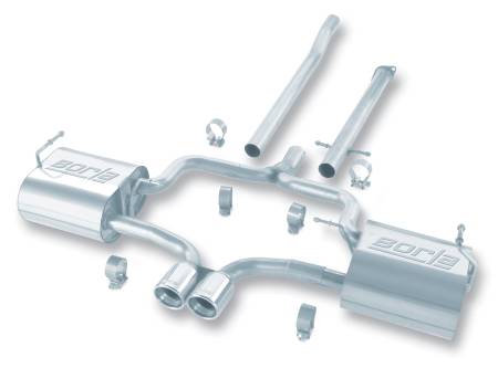 Borla Exhaust - Borla Exhaust 140120 - S-Type Cat-Back Exhaust System for 2004-2006 Mini Cooper S Hatchback/ 2005-2008 Convertible 1.6L 4 Cyl. Supercharged Automatic/ Manual Transmission Front Wheel Drive 2 Door Hatchback.