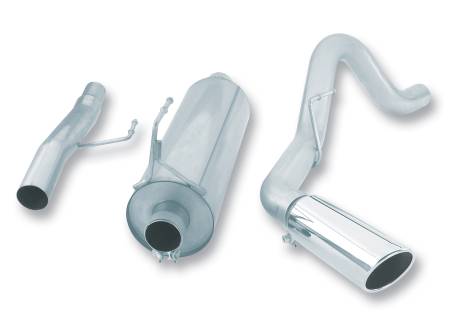 Borla Exhaust - Borla Exhaust 140136 - Touring Cat-Back Exhaust System for Jun 2004-2008 Ford F-150 4.6/5.4L V8 Automatic/ Manual Transmission 2 & 4WD 2 Door Extended Cab-Short Bed (66")/ Crew Cab-Short Bed (66").