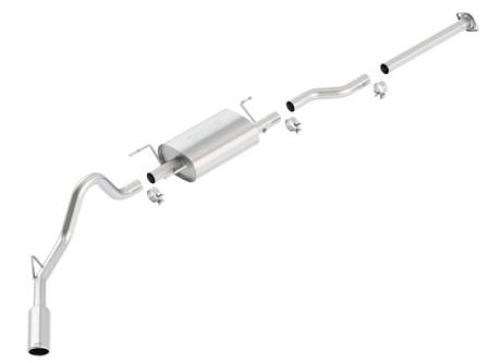 Borla Exhaust - Borla Exhaust 140160 - S-Type Cat-Back Exhaust System for 2005-2012 Toyota Tacoma 4.0L Automatic/ Manual Transmission 2 & 4 Wheel Drive Crew Cab Short Bed/ Extended Cab Long Bed 2 & 4 Door.