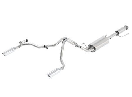 Borla Exhaust - Borla Exhaust 140200 - Touring Cat-Back Exhaust System for 2007-2009 Toyota FJ Cruiser 4.0L V6 Automatic/ Manual Transmission; 2WD and 4WD; 4 Door.