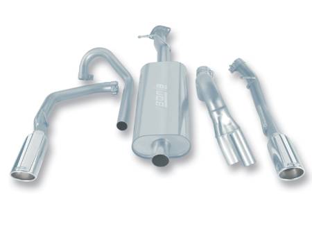 Borla Exhaust - Borla Exhaust 140206 - S-Type Cat-Back Exhaust System for 2006-2009 Chevrolet Trailblazer SS 6.0L V8 Automatic Transmission; 2WD and 4WD; 4 Door.