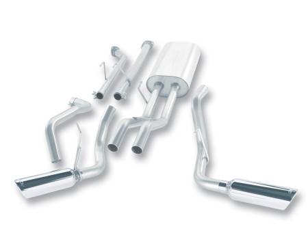 Borla Exhaust - Borla Exhaust 140238 - S-Type Cat-Back Exhaust System for 2007-2008 Toyota Tundra 5.7L V8 Automatic/ Manual Transmission 2 & 4 Wheel Drive Crew Max Short Bed/ Double Cab Standard Bed/ Regular Cab Long Bed.