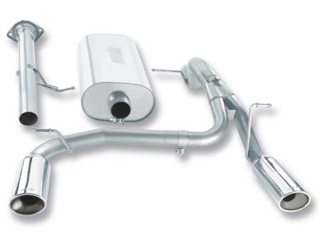 Borla Exhaust - Borla Exhaust 140258 - Touring Cat-Back Exhaust System for 2007-2008 Hummer H2 SUV/ SUT 6.0/ 6.2L V8 Automatic Transmission All Wheel Drive 4 Door.