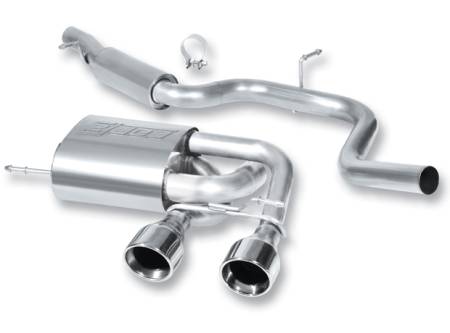 Borla Exhaust - Borla Exhaust 140314 - S-Type Cat-Back Exhaust System for 2008 Volkswagen MK5 Golf R32 3.2L V6 Manual Transmission All Wheel Drive 2 Door.