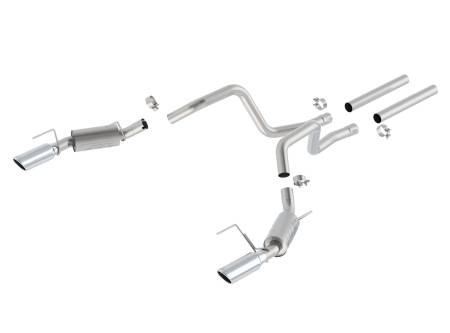 Borla Exhaust - Borla Exhaust 140329 - ATAK Cat-Back Exhaust System for 2010 Ford Mustang GT 4.6L V8 Automatic/ Manual Transmission Rear Wheel Drive; 2 Door Coupe; Convertible.