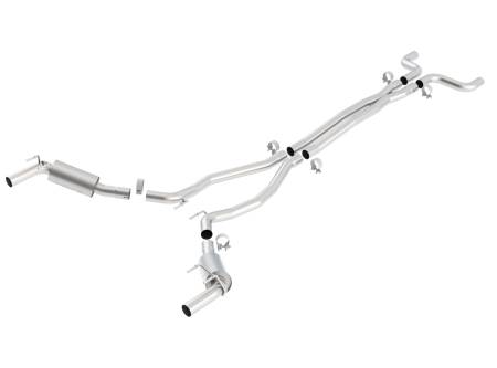 Borla Exhaust - Borla Exhaust 140330 - S-Type Cat-Back Exhaust System for 2010-2013 Chevrolet Camaro SS 6.2L V8 Automatic/ Manual Transmission Rear Wheel Drive; 2 Door Coupe; Convertible w/Ground Effects Package (GFX).