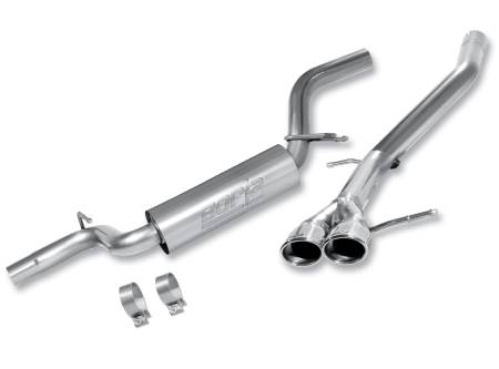 Borla Exhaust - Borla Exhaust 140335 - S-Type Cat-Back Exhaust System for 2007-2011 Volkswagen MK5 Passat/ 2013-2017 CC 2.0L 4 Cyl. Automatic/ Manual Transmission Front Wheel Drive 4 Door.