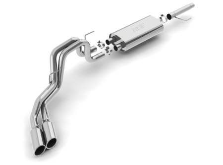 Borla Exhaust - Borla Exhaust 140346 - S-Type Cat-Back Exhaust System for 2009-2010 Ford F-150/ F-150 SVT Raptor 4.6L/ 5.4L V8 Automatic/ Manual Transmission 2 & 4 Wheel Drive Extended Cab Short Bed (67") 133" Wheelbase.