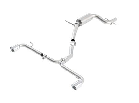 Borla Exhaust - Borla Exhaust 140347 - S-Type Cat-Back Exhaust System for 2010-2014 Volkswagen MK6 GTI 2.0L 4 Cyl. Automatic/ Manual Transmission Fornt Wheel Drive; 2 and 4 Door.