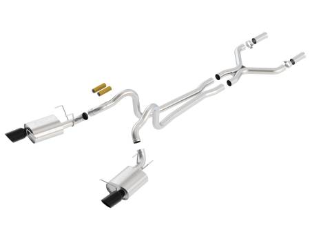 Borla Exhaust - Borla Exhaust 140372BC - ATAK Cat-Back Exhaust System for 2011-2012 Ford Mustang GT/ 2012-2012 Boss 302 - 5.0L V8 Automatic/ Manual Transmission Rear Wheel Drive; 2 Door Coupe; Convertible.