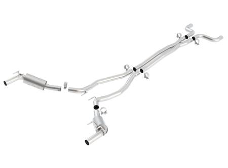 Borla Exhaust - Borla Exhaust 140378 - ATAK Cat-Back Exhaust System for 2010-2013 Chevrolet Camaro SS 6.2L V8 Automatic/ Manual Transmission Rear Wheel Drive; 2 Door Coupe; Convertible w/Ground Effects Package (GFX).