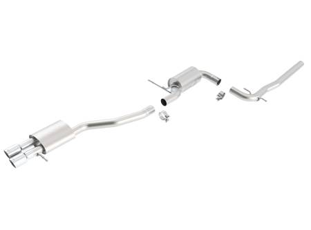 Borla Exhaust - Borla Exhaust 140397 - S-Type Cat-Back Exhaust System for 2006-2010 Volkswagen MK5 Jetta 2.5L 5 Cyl. Automatic/ Manual Transmission Front Wheel Drive 4 Door Sedan.