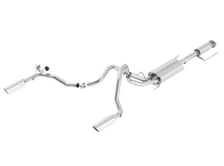 Borla Exhaust - Borla Exhaust 140405 - Touring Cat-Back Exhaust System for 2010-2014 Toyoa FJ Cruiser 4.0L V6 Automatic/ Manual Transmission; 2WD and 4WD; 4 Door.