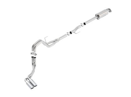 Borla Exhaust - Borla Exhaust 140619 - ATAK Cat-Back Exhaust System 2015-2020 Ford F-150 2.7L/ 3.5L V6 Eco. (EXC. Raptor/ Limited)/ 5.0L V8 AT 2/4WD Ext. Cab Std. Bed (78.8") 145" WB/ CC Short Bed (67.0") 145" WB. Use Adaptor 60556 For CC Std. Bed (78.8") 157" WB.