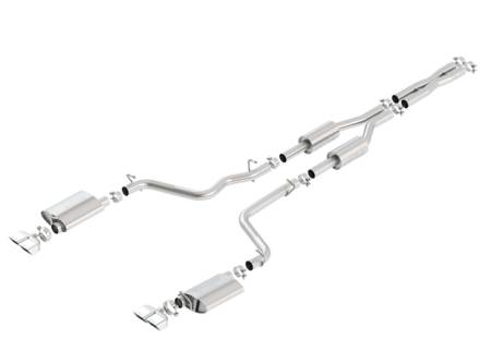 Borla Exhaust - Borla Exhaust 140707 - S-Type Cat-Back Exhaust System for 2009-2014 Dodge Challenger R/T 5.7L V8 Automatic/ Manual Transmission Rear Wheel Drive 2 Door.