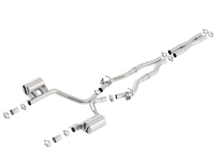 Borla Exhaust - Borla Exhaust 140714 - ATAK Cat-Back Exhaust System for 2016-2018 Dodge Challenger 5.7L V8 Automatic/ Manual Transmission Rear Wheel Drive 2 Door With MDS (cyl. deactivation) Valves. BORLA System Does Not Include Tips Use Factory Bezel/ Valance.