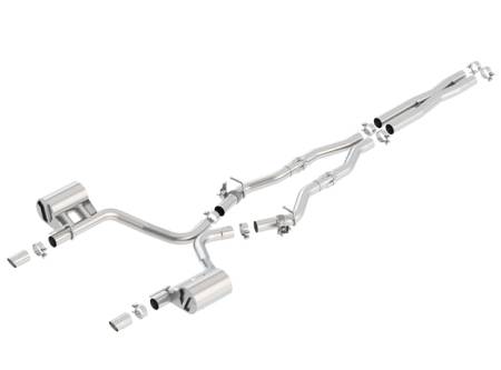 Borla Exhaust - Borla Exhaust 140723 - ATAK Cat-Back Exhaust System for 2017-2019 Chrysler 300/ Dodge Charger R/T 5.7L V8 Automatic Transmission Rear Wheel Drive 4 Door With MDS (cyl. deactivation) Valves. BORLA System Does Not Include Tips Use Factory Bezel/ Valance.