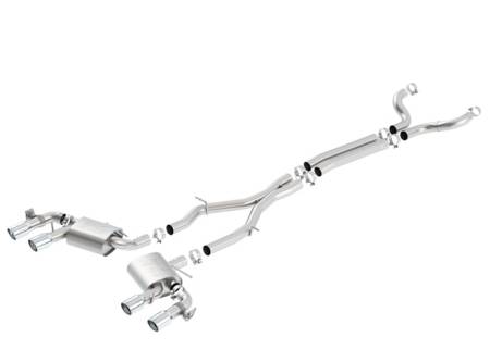 Borla Exhaust - Borla Exhaust 140727 - ATAK Cat-Back Exhaust System for 2017-2020 Chevrolet Camaro ZL1 6.2L V8 Automatic/ Manual Transmission Rear Wheel Drive 2 Door with NPP (dual mode exhaust).