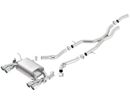 Borla Exhaust - Borla Exhaust 140731 - ATAK Cat-Back Exhaust System for 2015-2018 BMW F80 M3 Sedan/ 2015-2020 F82 M4 Coupe 3.0L 6 Cyl. Automatic/ Manual Transmission Rear Wheel Drive; 2 and 4 Door.